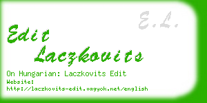 edit laczkovits business card